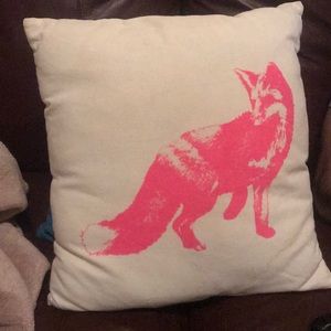 Fox throw pillow